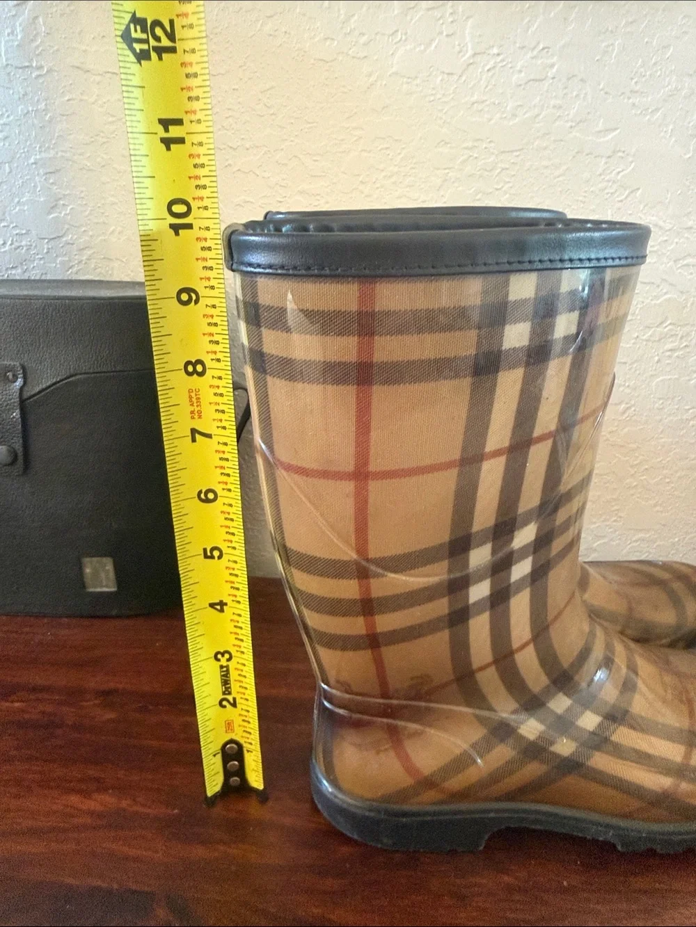 Burberry rain boots